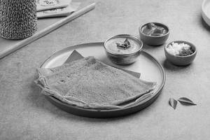 Spinach Neer Dosa With Gassi ( Vegan / Jain / Gluten Free )