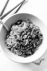 Mushroom noodles