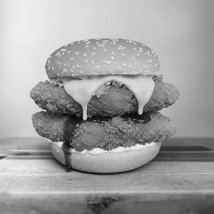 Chicken Rock Big Foot Burger(double Patty)