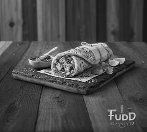 Cheese burst paneer and sweet corn roll 
