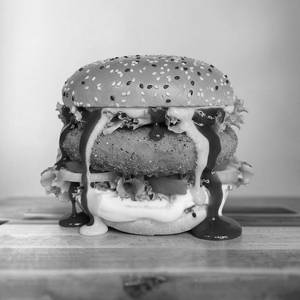 Schezwan Crispy Veg Burger