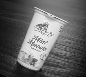 Mint masala buttermilk glass