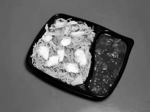 Chicken Noodles With Chicken Manchurian Gravy