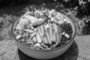 Asian Chicken Black Rice Bowl