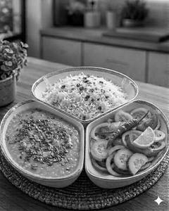Arhar Dal Chawal Salad Combo