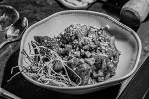 Chicken Hot Black Garlic Dry