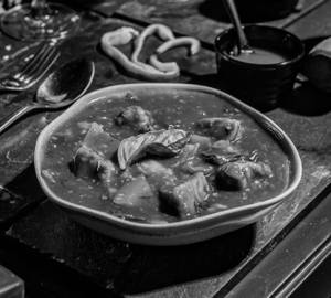 Paneer Black Bean Basil Gravy