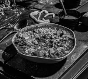Chicken Hot Black Garlic Sauce Gravy