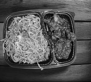 Veg Hakka Noodles with Chicken Lollipop (2 Pcs) Combo