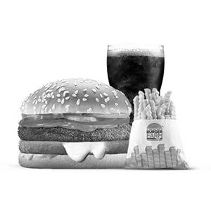 Chicken Burger Shot Cheeseburst Meal