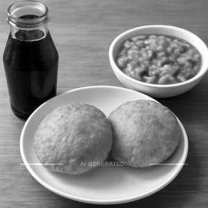 Khasta (2 Pcs With Aloo And Matar) + 1 Cold Drink 250 Ml