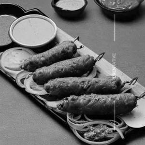 Veg seekh kabab hotdog