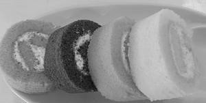 Eggless Swissroll Cake