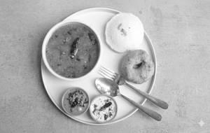 Sambar (1 Idli + 1 Vada )