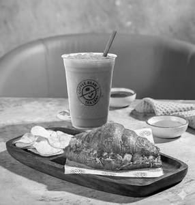 Cold Brew Latte & Croissant Sandwich Paneer