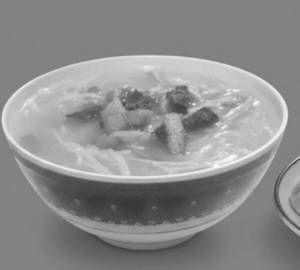 Pork Soup Chow+Pork Momo 4 Pieces