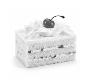 White Forest Cake Slice