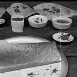 Keerai Cheese Garlic Dosa Butter