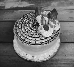 Eggless Butterscotch Cake