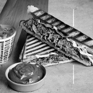 Philly steak sandwich