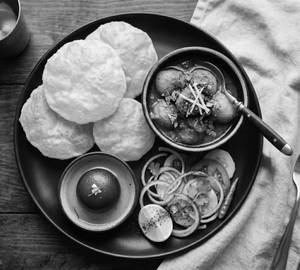 Luchi With Aloo Dum ( Half )