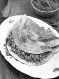 Chicken curry dosa