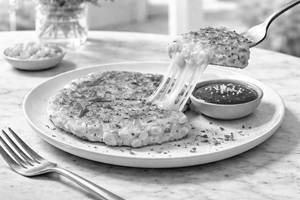 Korean Corn And Cheese Pancake