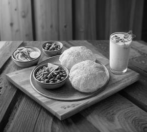 Shahi special chole bature & one glass( chass )