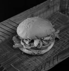 Shredded Beef Mushroom Burger