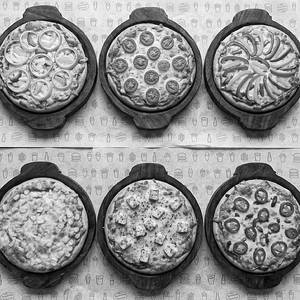 Mania Magic Pack Of 6 Single Veg. Pizza