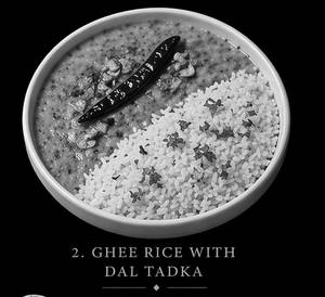 Ghee Rice With Dal Tadka