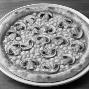 Mushroom Corn Pizza