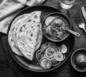 Paratha with Aloo dum (Half )
