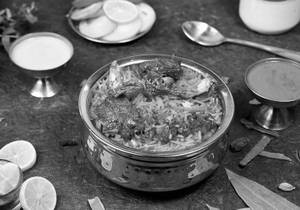 Handi  Veg Mutton Biryani