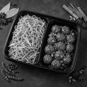 1 Non Veg Mix Noodles + 1 Veg Manchurian (10pc)