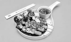 Grilled Satay - Sate' (broccoli & Mushroom)
