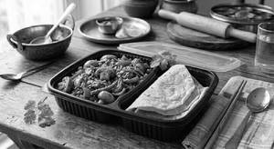 Chilly Mushroom With 2 Rumali Roti