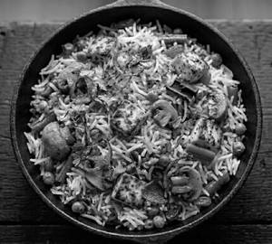 Mushroom Paneer Biryani