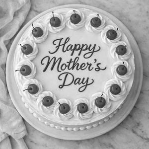 Cherry Vanilla Mothers Day Cake