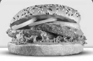 The Chicken Double Blast burger