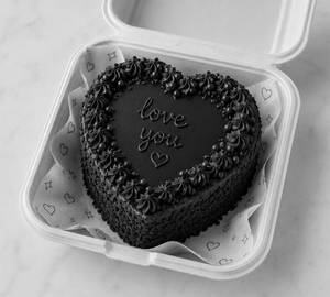 Chocolate Truffle Heart Cake Bento (250 grams)