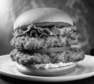 Chicken burger +french fries+ mojito