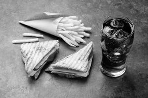Cheese Grilled Sandwich+french Fries+coldrink(200ml)
