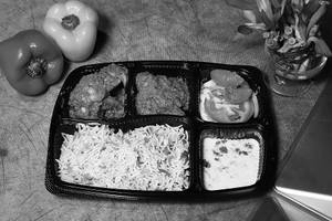 Jeera Rice With Chicken Masala