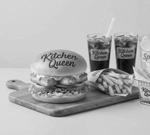 Burger Paneer + French Fries + Cold Drink (Sprite 250 Ml)