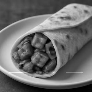 Schezwan paneer wrap