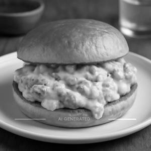 Creamy chicken sandwich