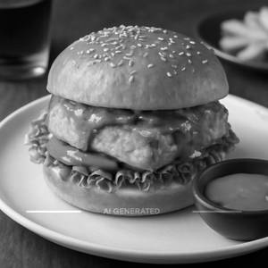 Peri peri paneer burger