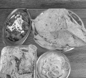 Chicken keema thali