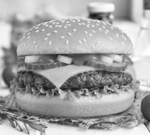 Cheese burger    and  coke [250 ml]